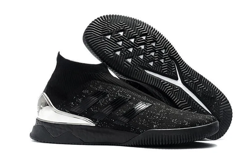 Game Focus New Adidas Predator Tango 18  TR Primeknit High Training Soccer Cleats Shoes Black Silver