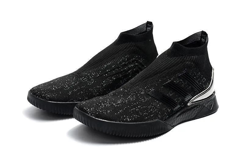 New Adidas Predator Tango 18  TR Primeknit High Training Soccer Cleats Shoes Black Silver Elite Game