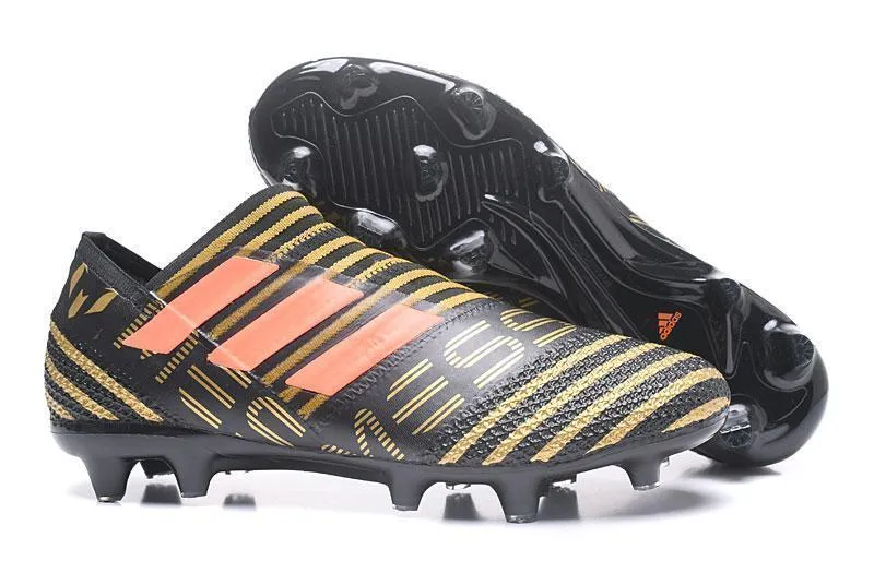 Core Traction Adidas Nemeziz Messi 17.1 FG Soccer Cleats Trace Olive Bright Orange