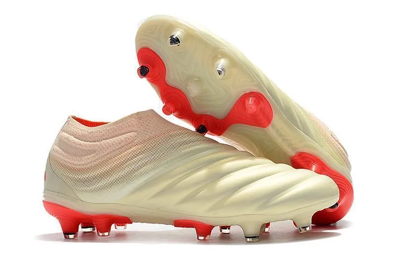 Pitch Grip Foot Shield Adidas Copa 19  FG Soccer Cleats Shoes Orange