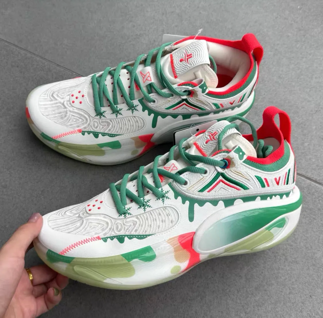 Fashionable Pre-sale??Men??Xtep Jeremy Lin Jlin 5 - White/Green