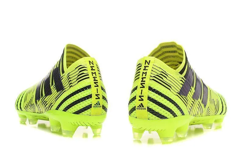 Foot alignment New Adidas Nemeziz 17  360 Agility FG Soccer Cleats Green Black