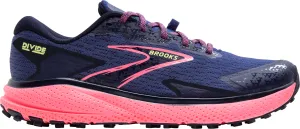Durable Abrasion Guard lycra running gear Brooks Divide 5 Womens Trail Running Shoes - Blue