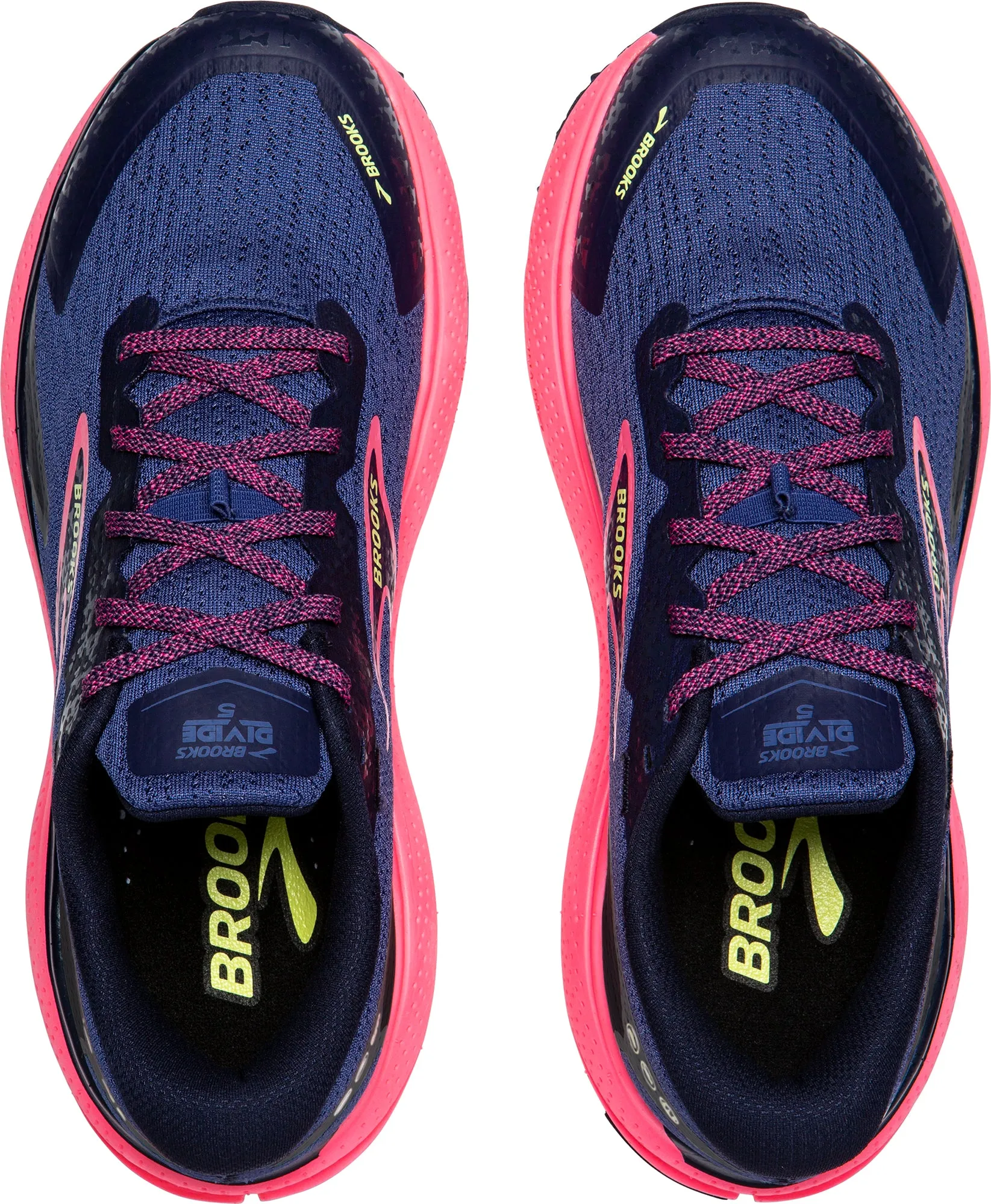 Brooks Divide 5 Womens Trail Running Shoes - Blue Rubber Outsole Grip Reinforced Heel Counter
