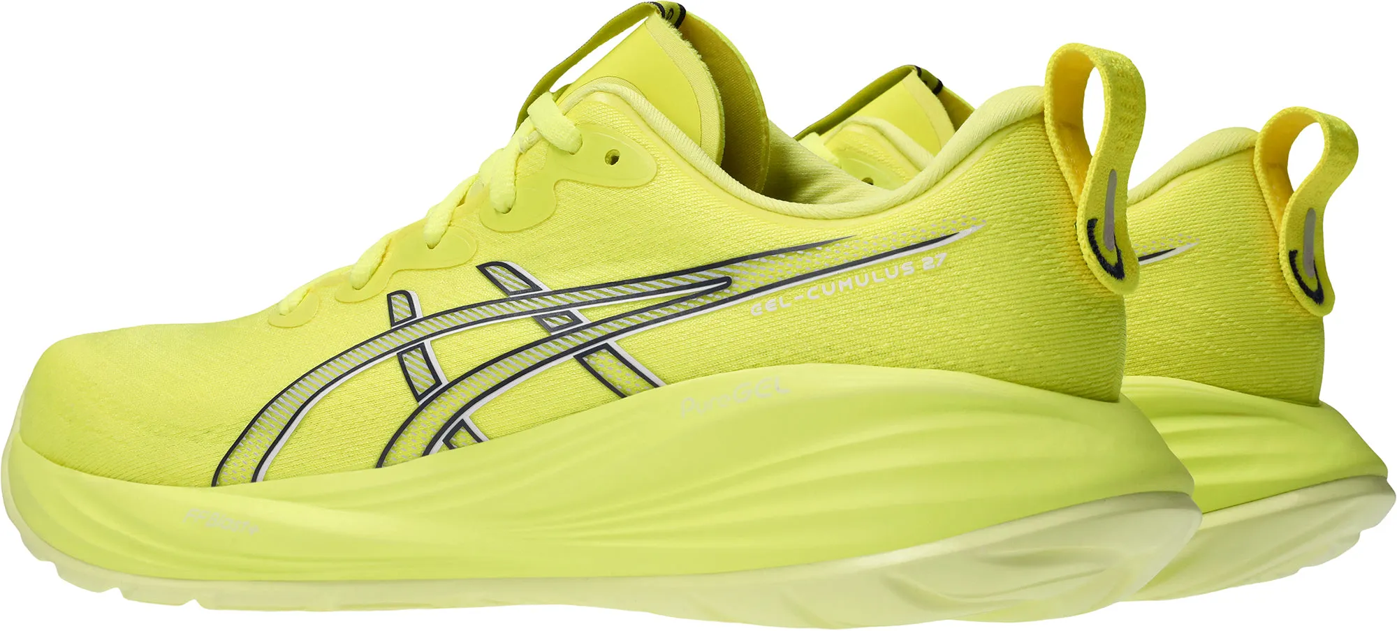 Cushioned Arch Support Asics Gel Cumulus 27 Mens Running Shoes - Yellow