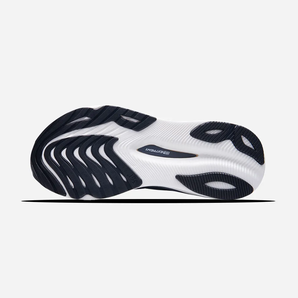 361-VENTUS: Black/White lugged outsole running shoes Power Shoes