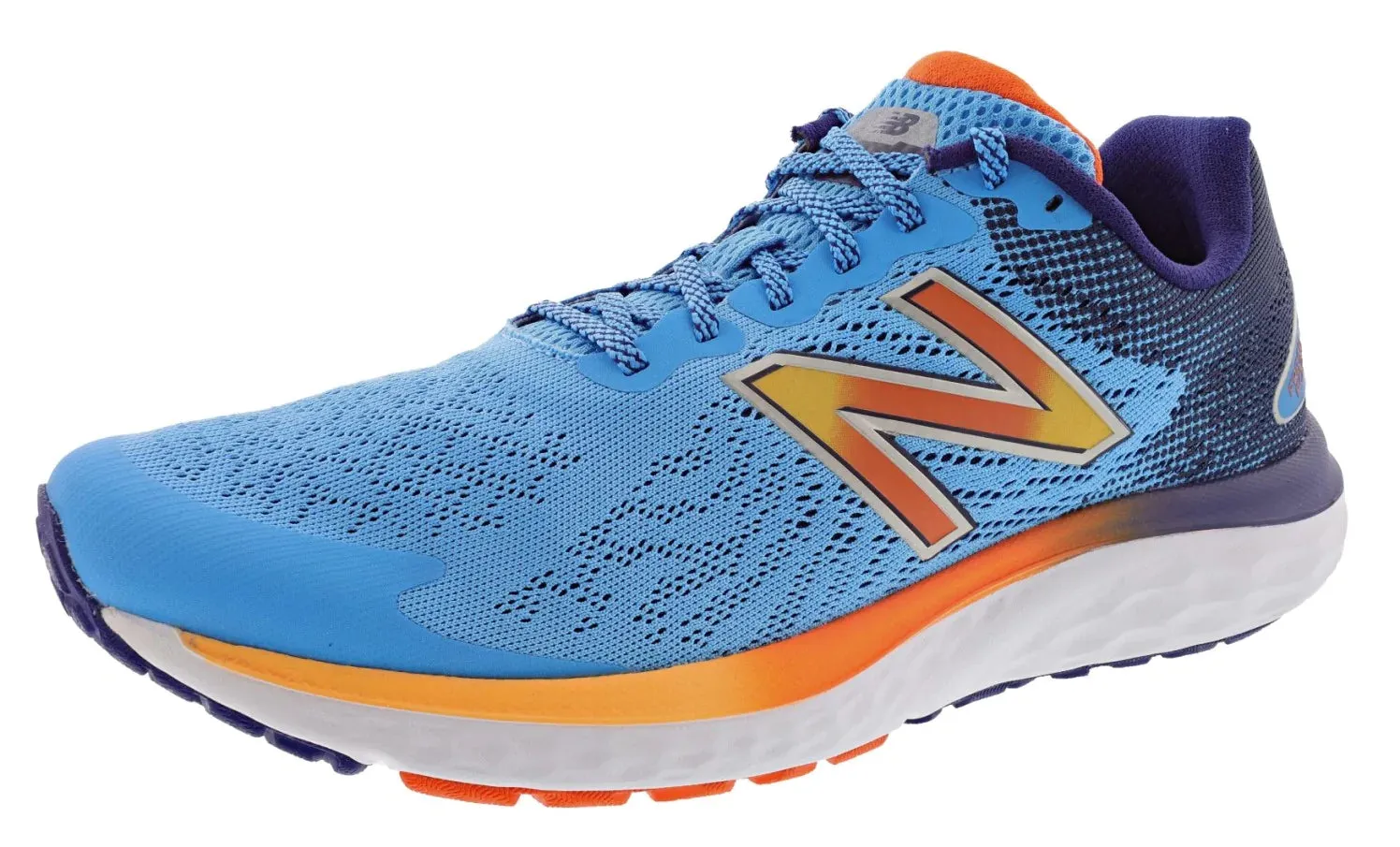 New Balance Men's 680 v7 Cushioning Running Shoe Ventilation Perforation System Odor Control Insole