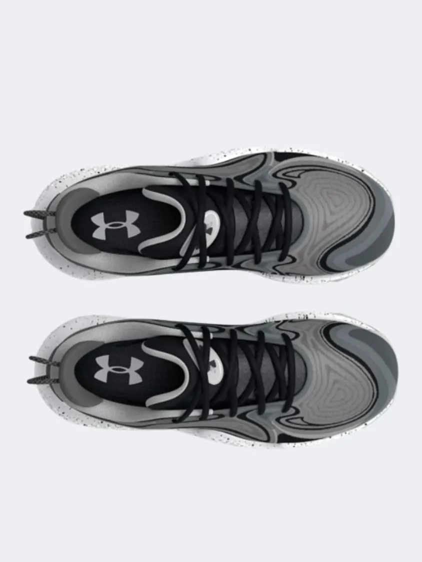 Under Armour Spawn 6 Men Basketball Shoes Mod Grey/Black Stage Glow Ergonomic Shape