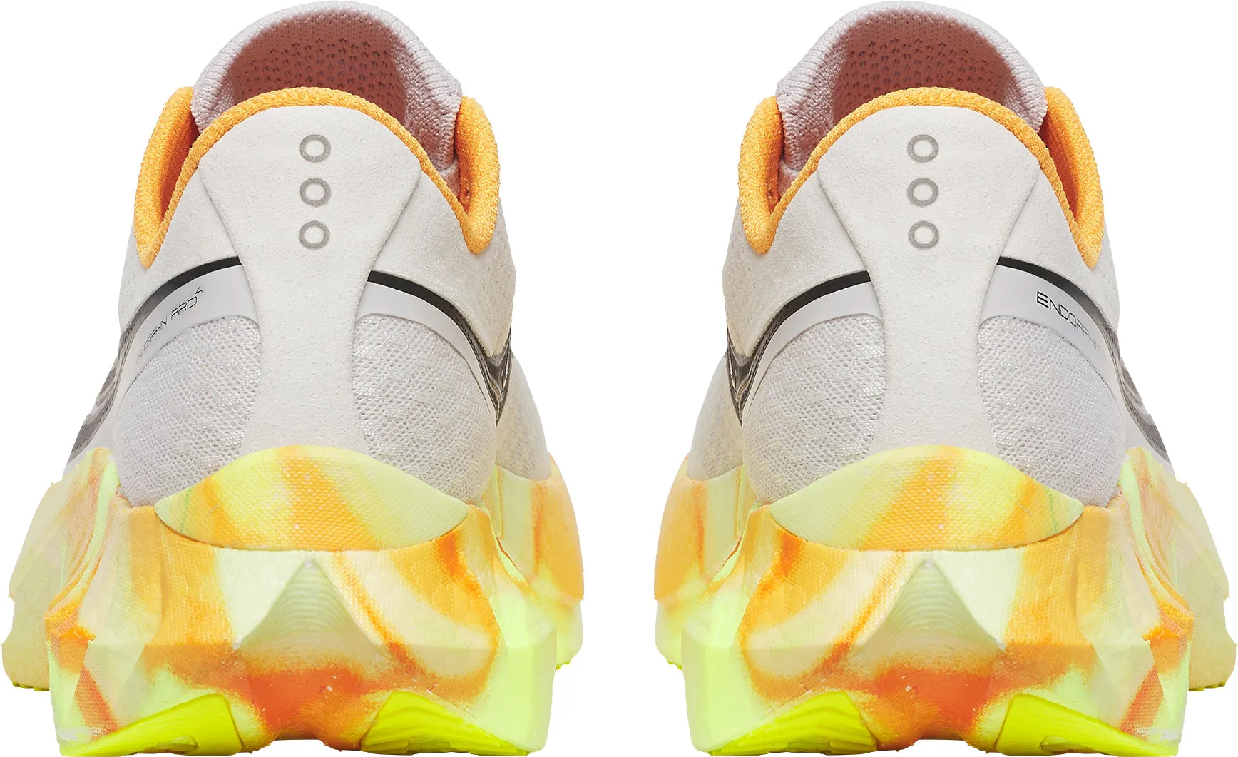 Toe box space Impact Resistant Heel Counter Saucony Endorphin Pro 4 Mens Running Shoes - Grey