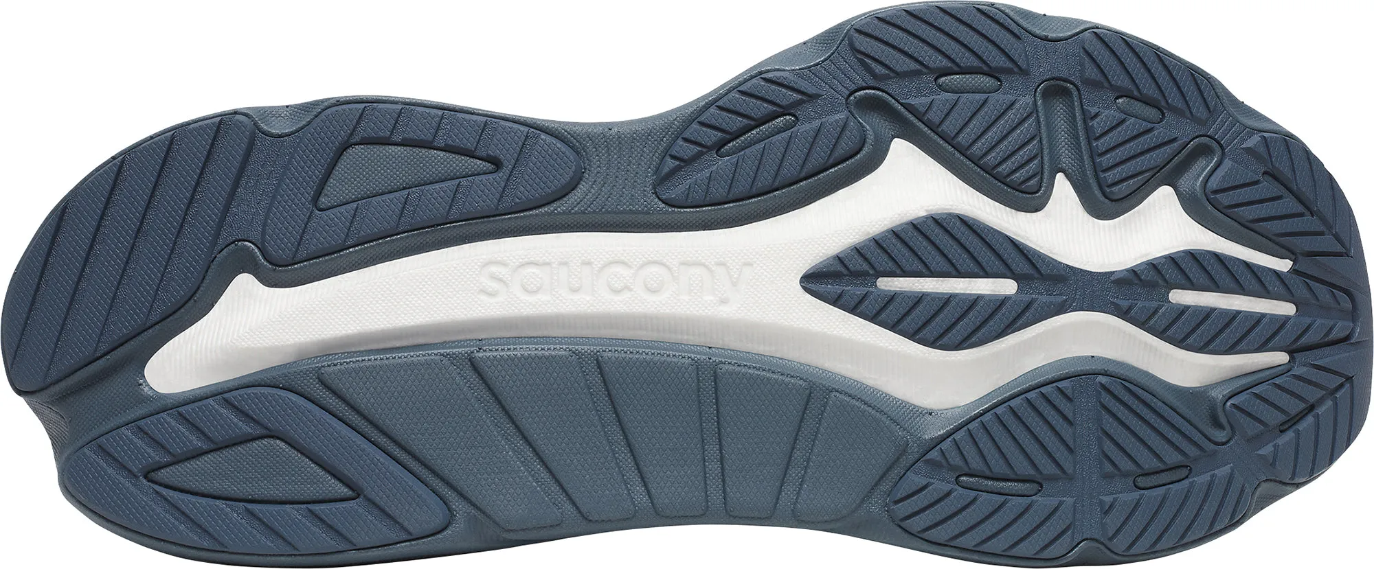 Wide toe box Saucony Hurricane 24 Mens Running Shoes - White