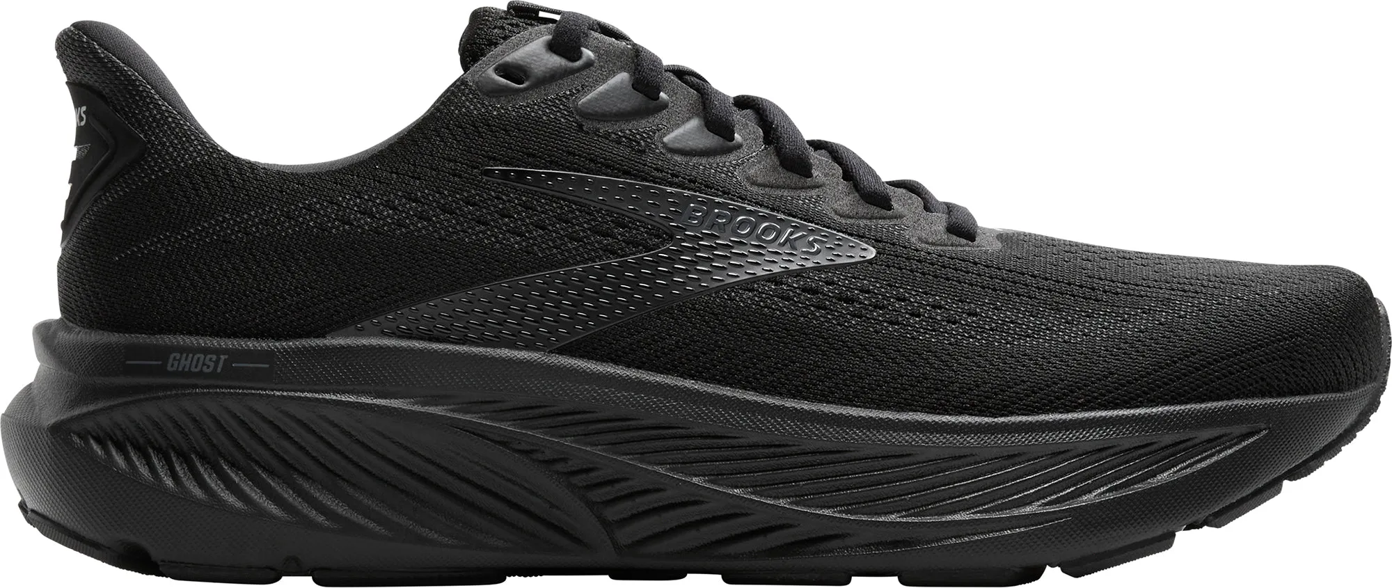 Brooks Ghost 17 Mens Running Shoes - Black Comfortable Arch Support