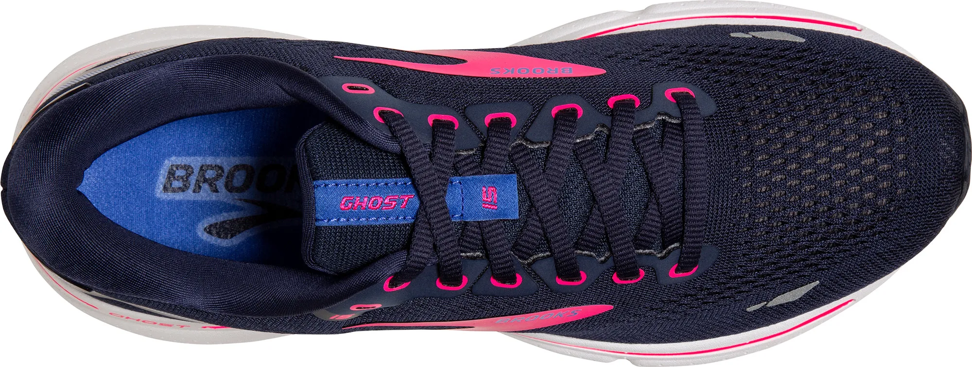 evening run Brooks Ghost 15 Womens Running Shoes - Navy