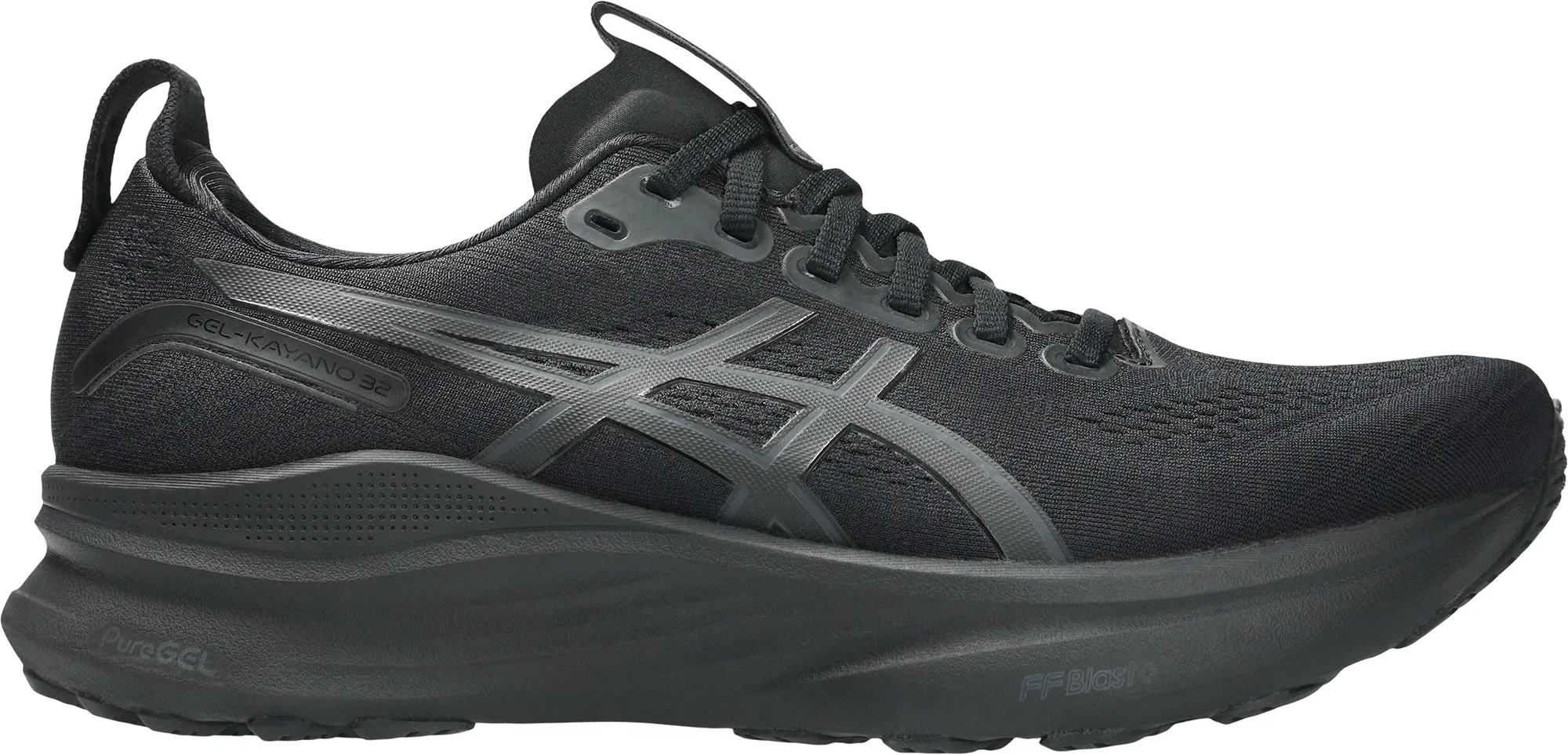 Tensile Fiber Weave Asics Gel Kayano 32 Mens Running Shoes - Black