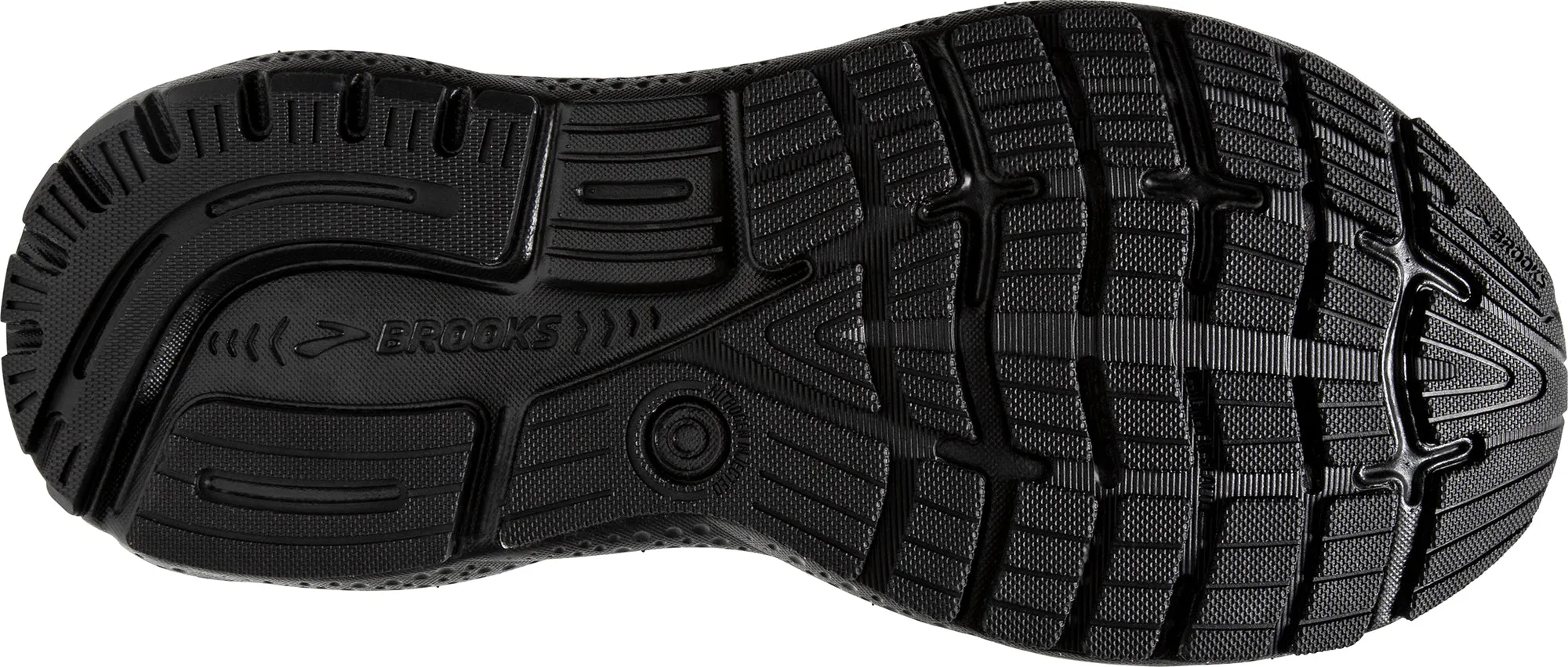 Brooks Ghost 16 Womens Running Shoes - Black Stabilizing Arch Bridge