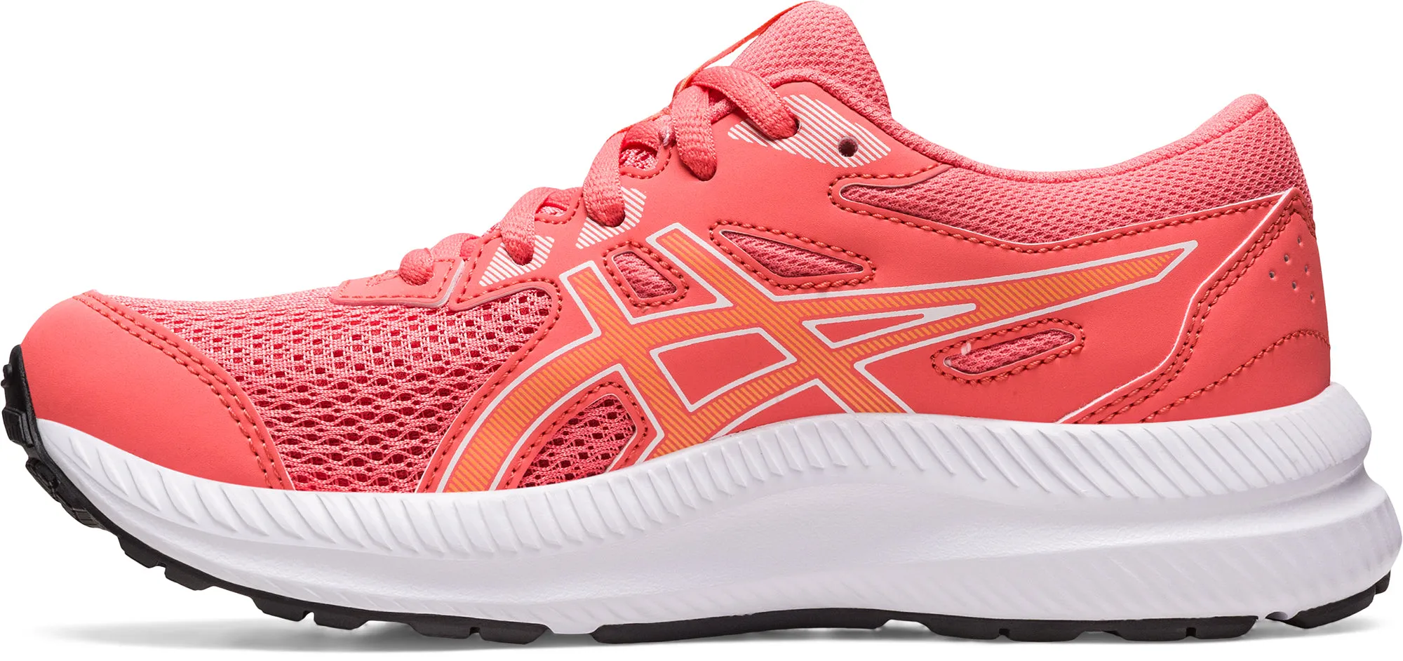 running in clean tracks shoes Asics Contend 8 GS Junior Running Shoes - Pink