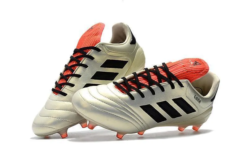 Win Mode Mid Cut Adidas Copa 17.1 FG Soccer Cleats Shoes White Black Orange