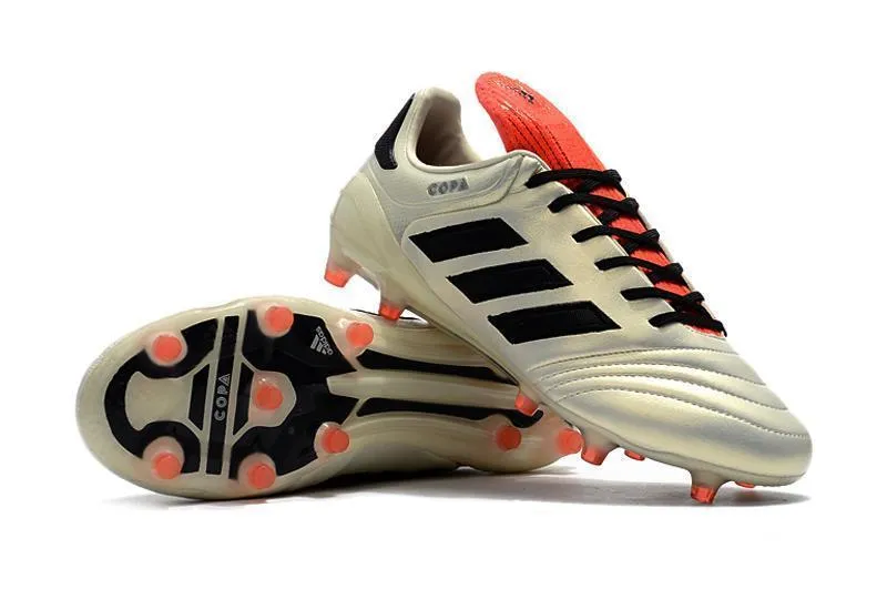 Forward Drive Sport Mesh Adidas Copa 17.1 FG Soccer Cleats Shoes White Black Orange