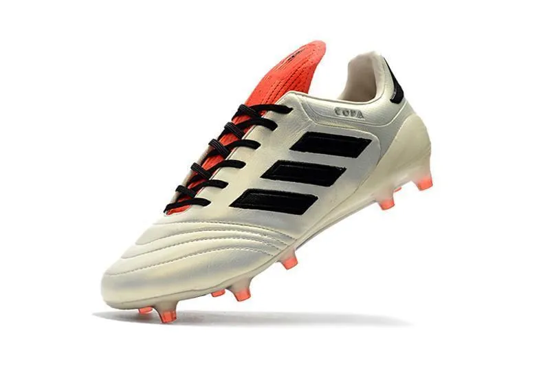 Adidas Copa 17.1 FG Soccer Cleats Shoes White Black Orange Foam Cushion