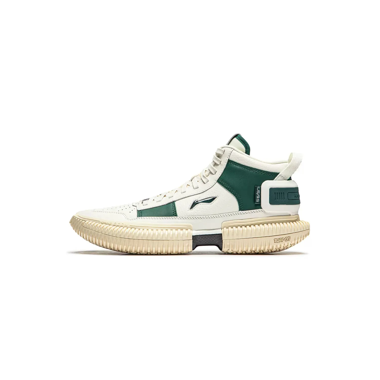 Abrasion Resistant Toe Cap R.J. Hampton x Li-Ning Badfive 3 Ultra New School - White/Green