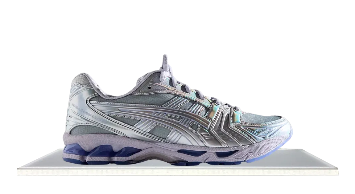 Dynamic Rocker Shape Balanced Ground Contact ASICS Gel-Kayano 14 x Kith Marvel Villains Silver Surfer (Comic Included)