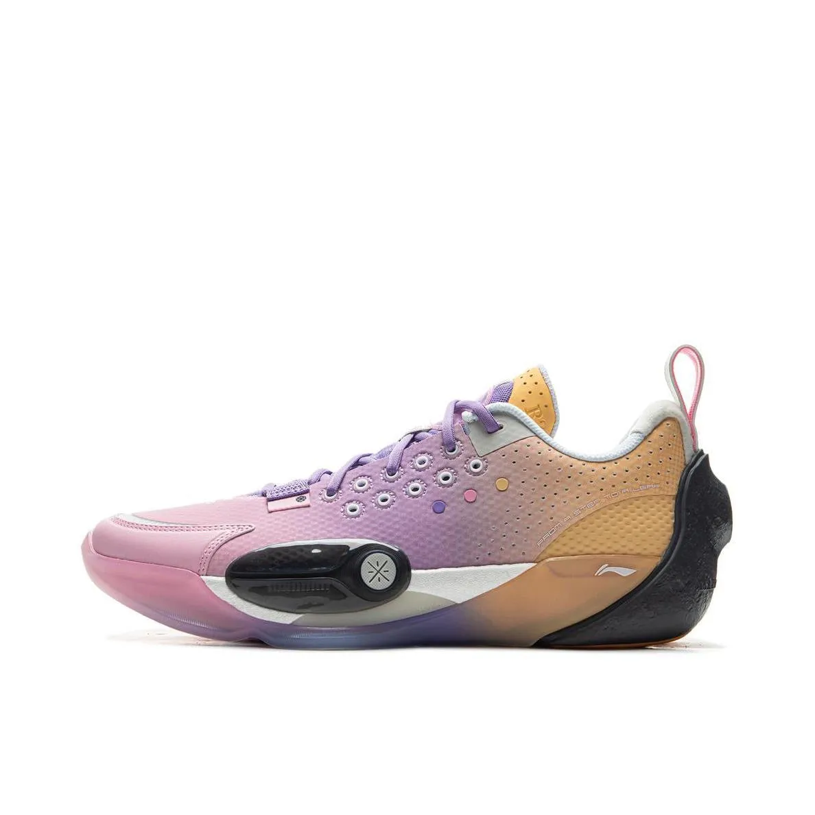 Heel Claw Support Variable Lace Tension Design Li-Ning Wade All City 13 - Pink Purple