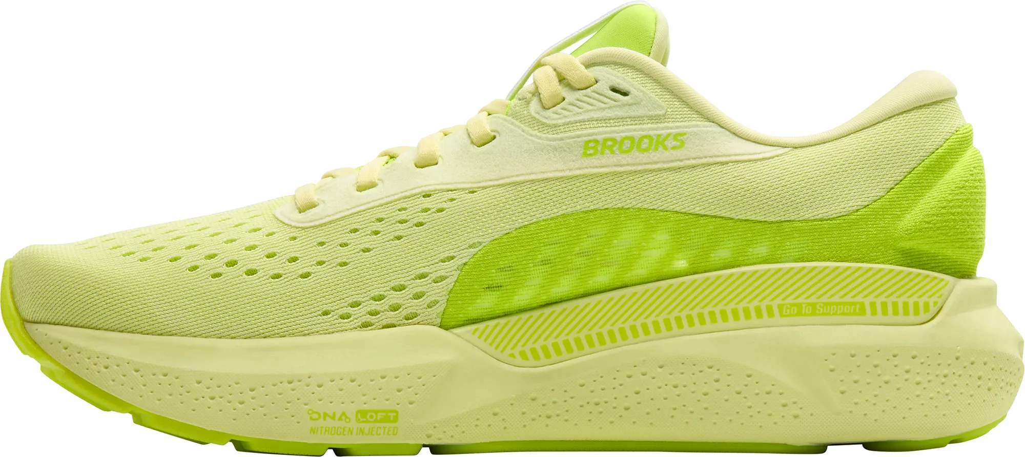 unstable - surface shoes Odor Resistant Interior Brooks Adrenaline GTS 24 Mens Running Shoes - Yellow