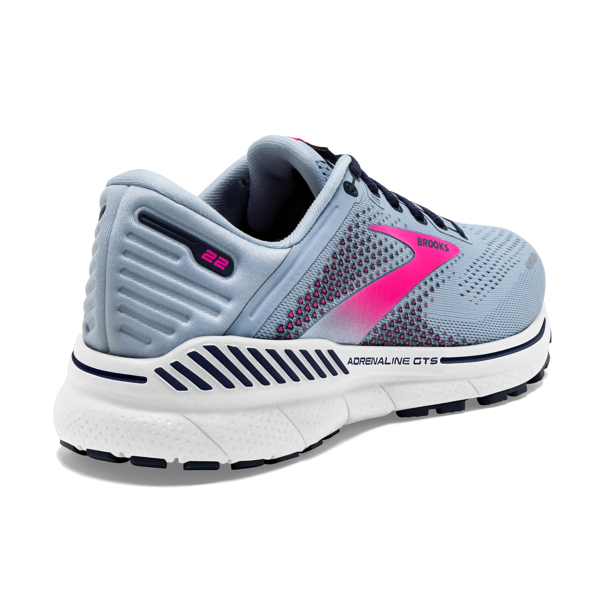 Women's Adrenaline GTS 22 running in a floating bridge area shoes