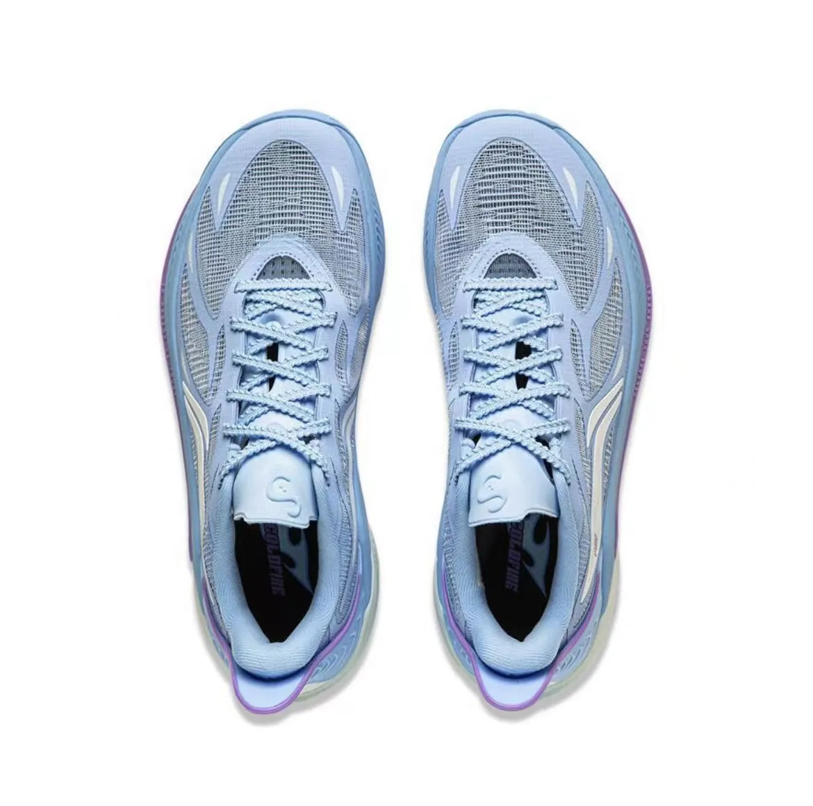 Comfortable Cushion Great White Shark??CJ?McCollum x Li-Ning Sonic 12 - Blue/Purple