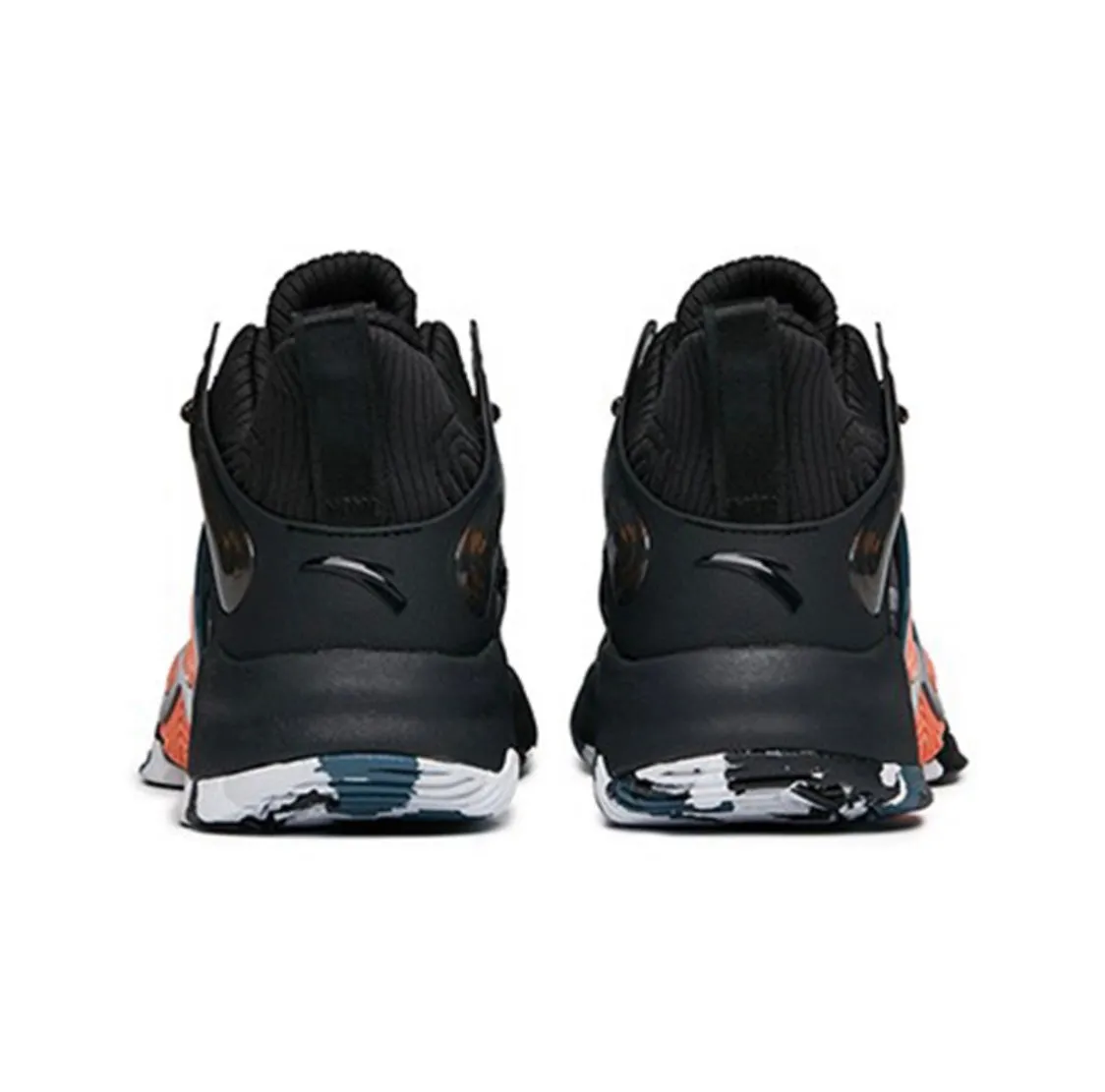 Anta Men's KT "The Mountain 1.0" Low Actual Basketball Shoes - Black/White/Gray Responsive Cushion System