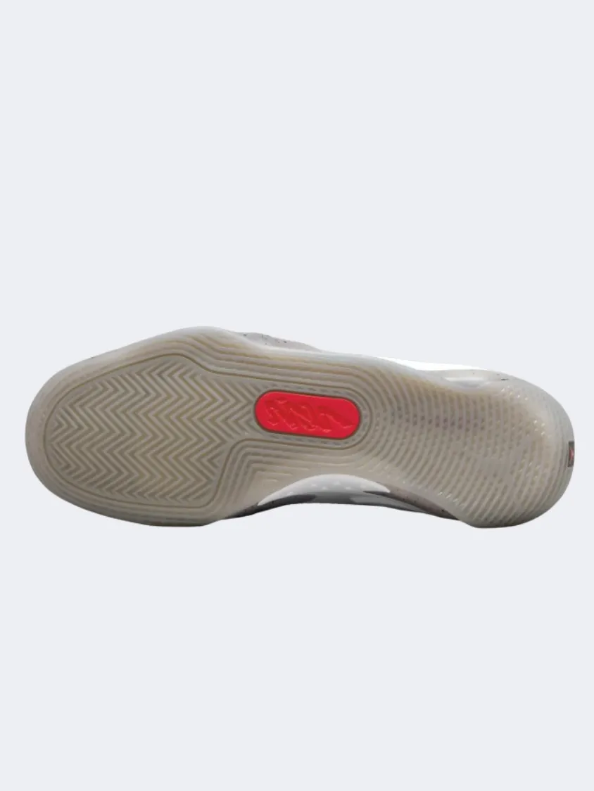 Nike Zion 3 Men Basketball Shoes White/Grey/Red Long Lasting Outsole Durability Street Run