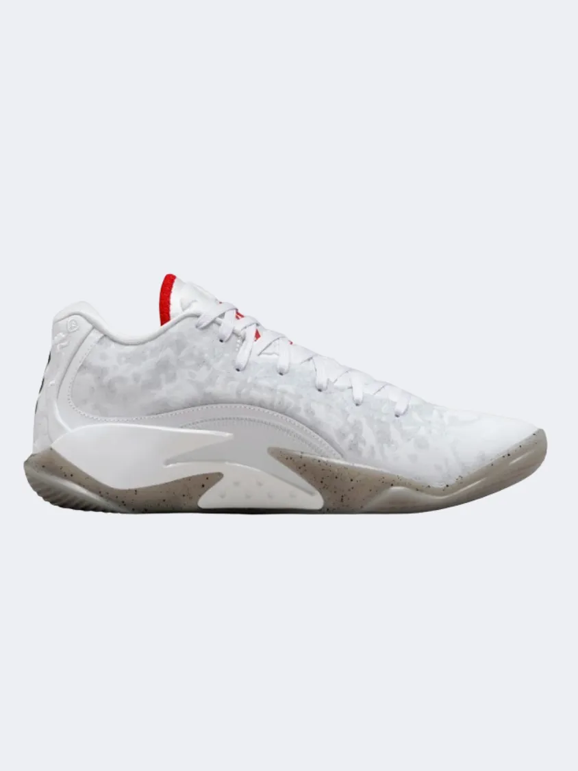 Lightweight EVA Midsole Nike Zion 3 Men Basketball Shoes White/Grey/Red