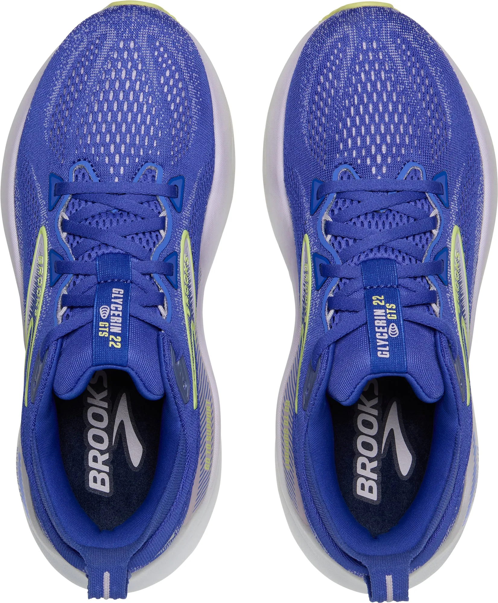 professional - recommended Brooks Glycerin GTS 22 Womens Running Shoes - Blue