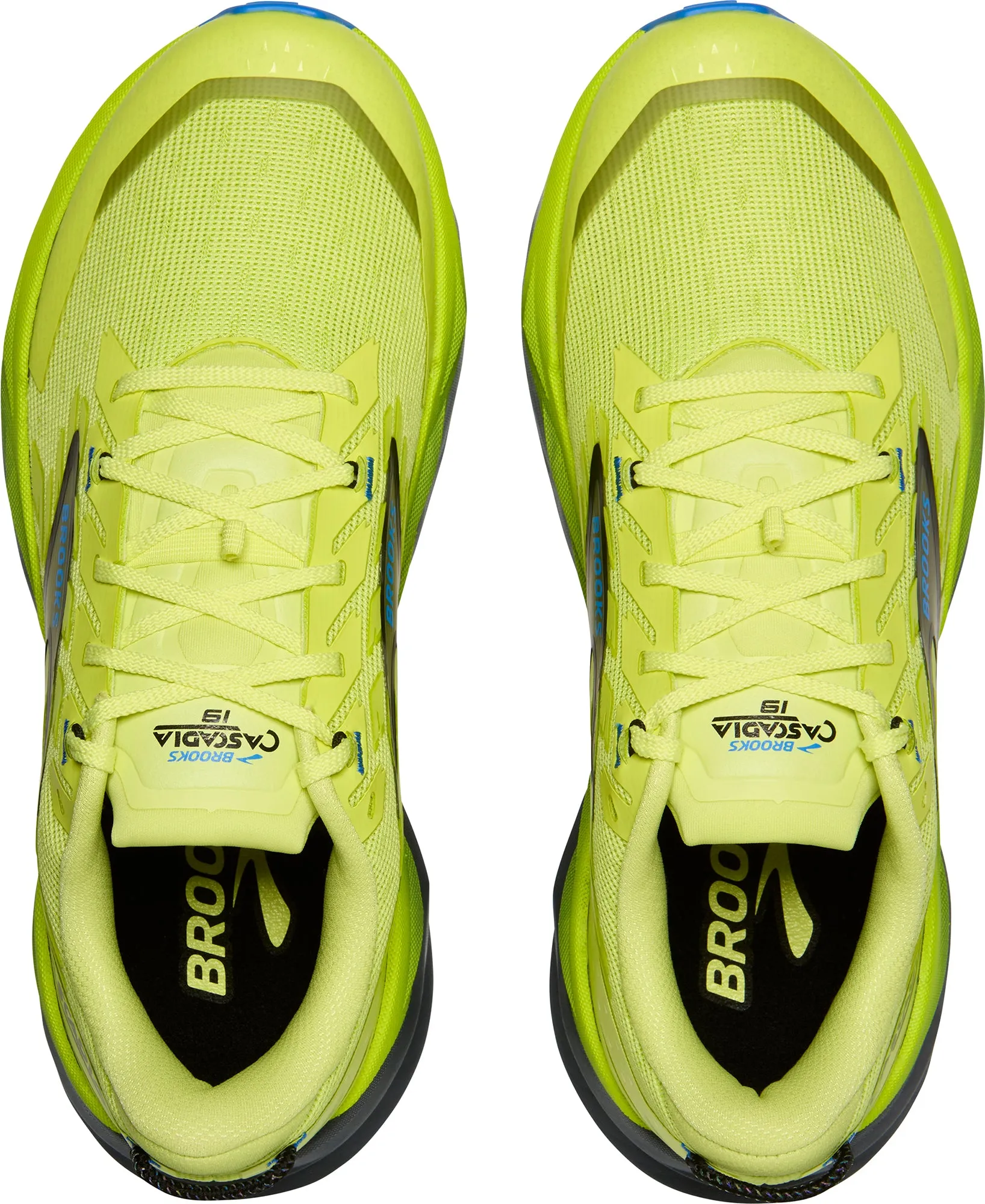anatomical design running with dog shoes Brooks Cascadia 19 Mens Trail Running Shoes - Green