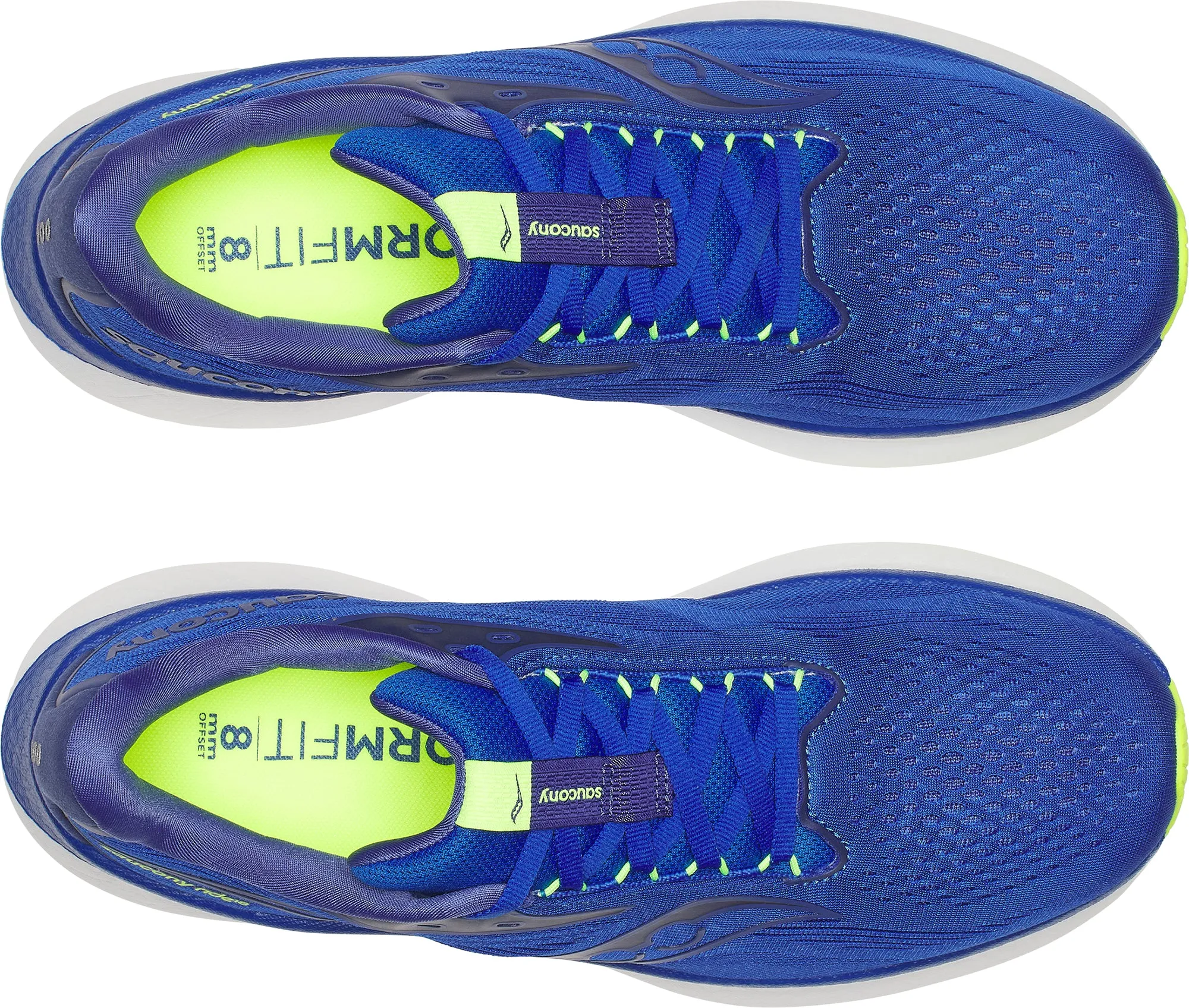 college teams Arch Stabilizing Technology Saucony Ride 18 Mens Running Shoes - Blue