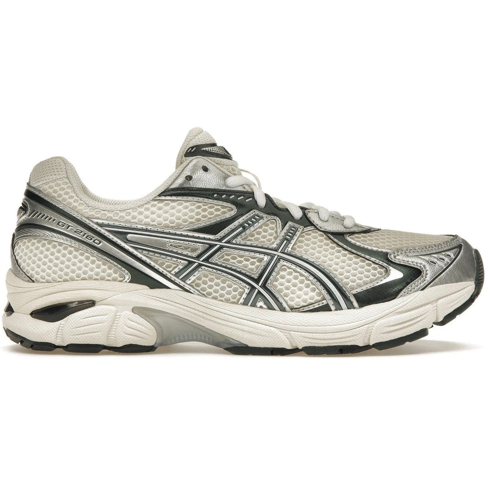 heel - hugging Abrasion Shield Tech ASICS GT-2160 Kith Cream Scarab (2023)