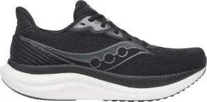 Saucony Triumph 23 WIDE FIT Mens Running Shoes - Black Abrasion Resistant Fabric