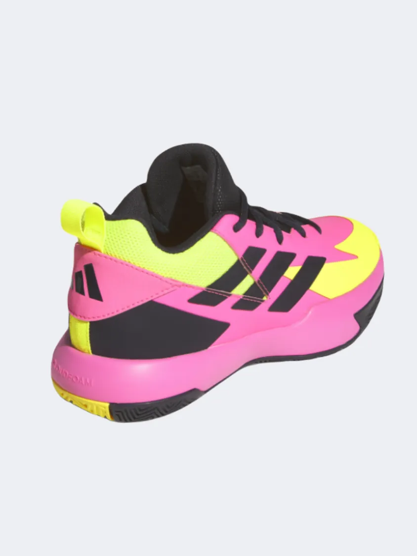 Picnic Easy Soft Land Adidas Cross Em Up Select Gs Basketball Shoes Pink/Black/Lemon