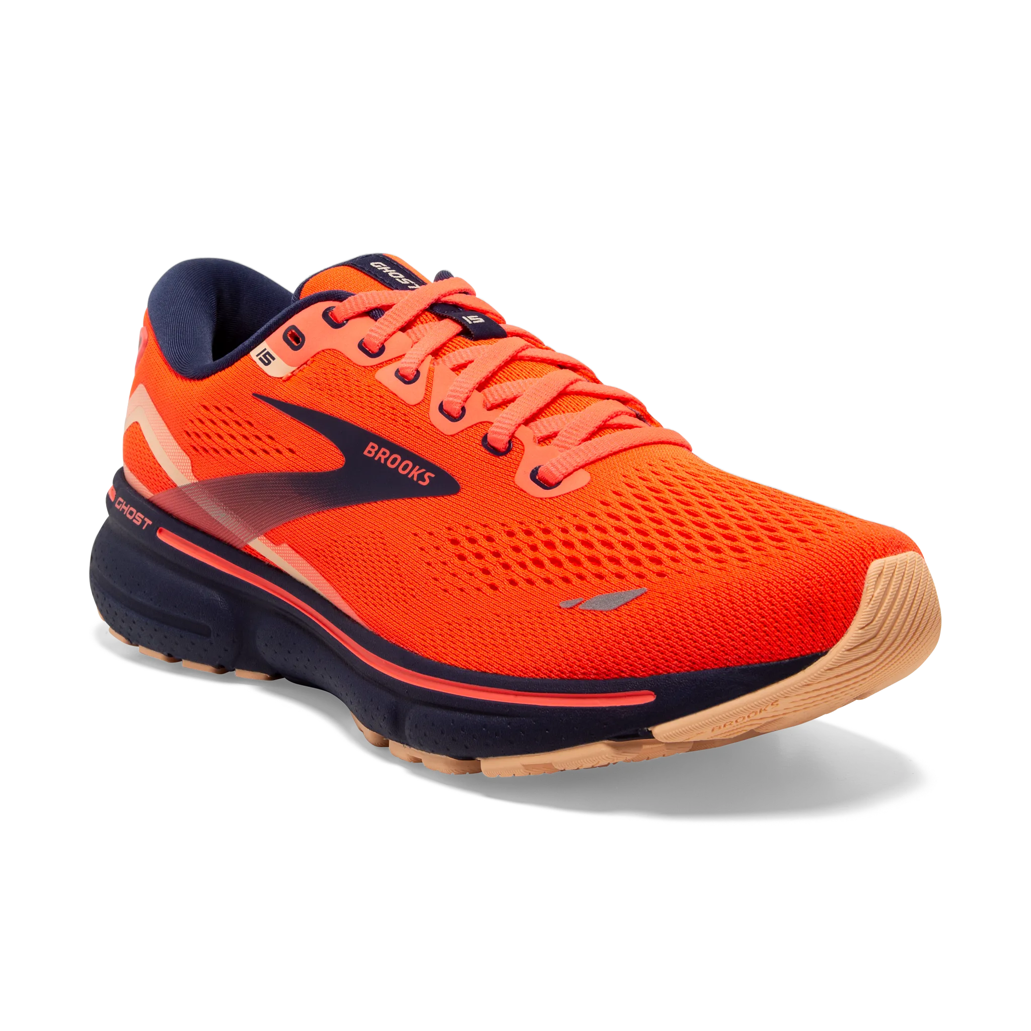 Women's Ghost 15 running in a marsh area shoes nylon - upper shoes