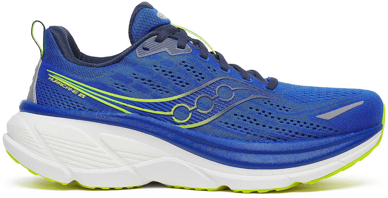 Saucony Hurricane 25 Mens Running Shoes - Blue park running shoe setting