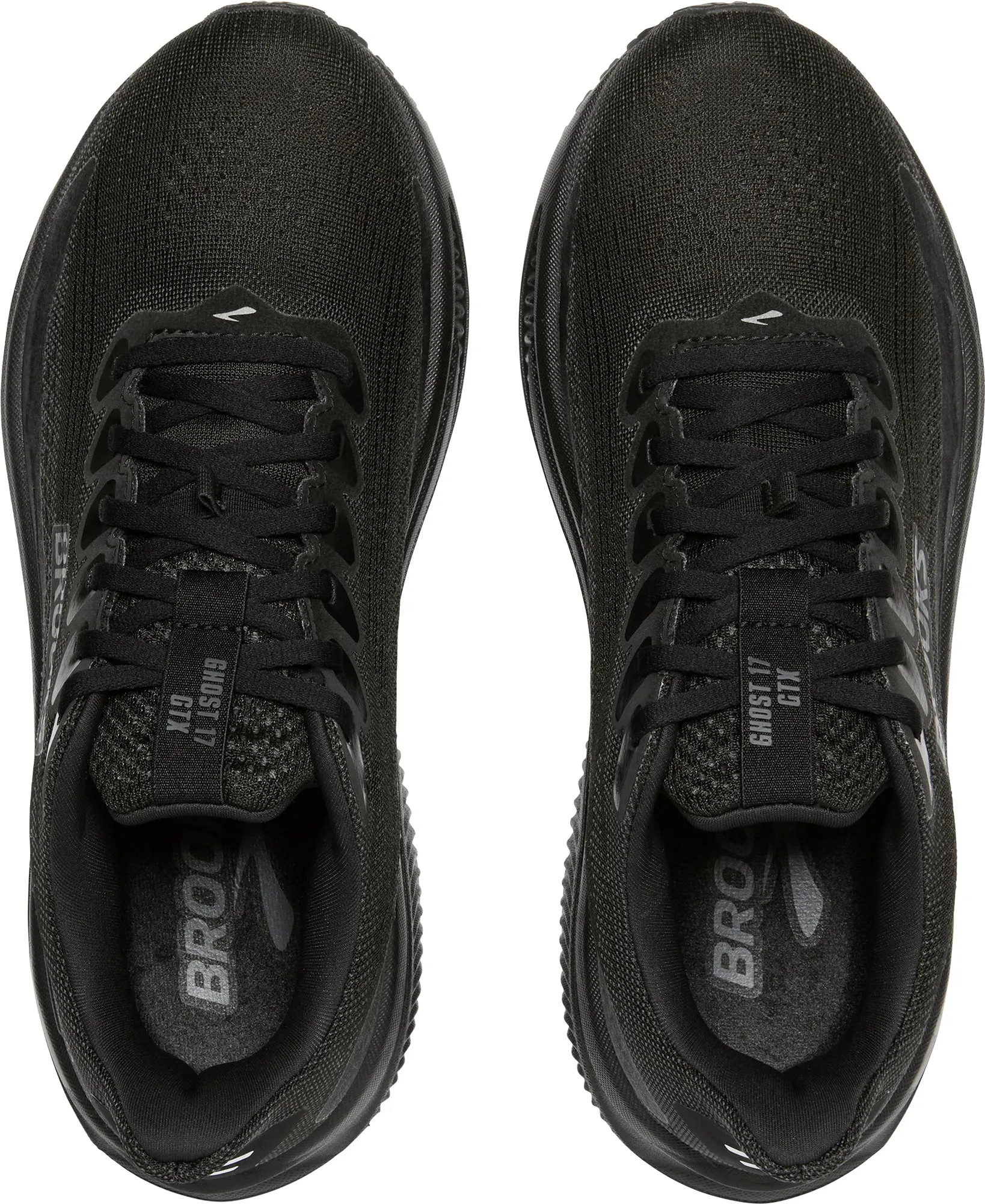 Brooks Ghost 17 GORE-TEX Womens Running Shoes - Black Rubber Outsole Hexagons