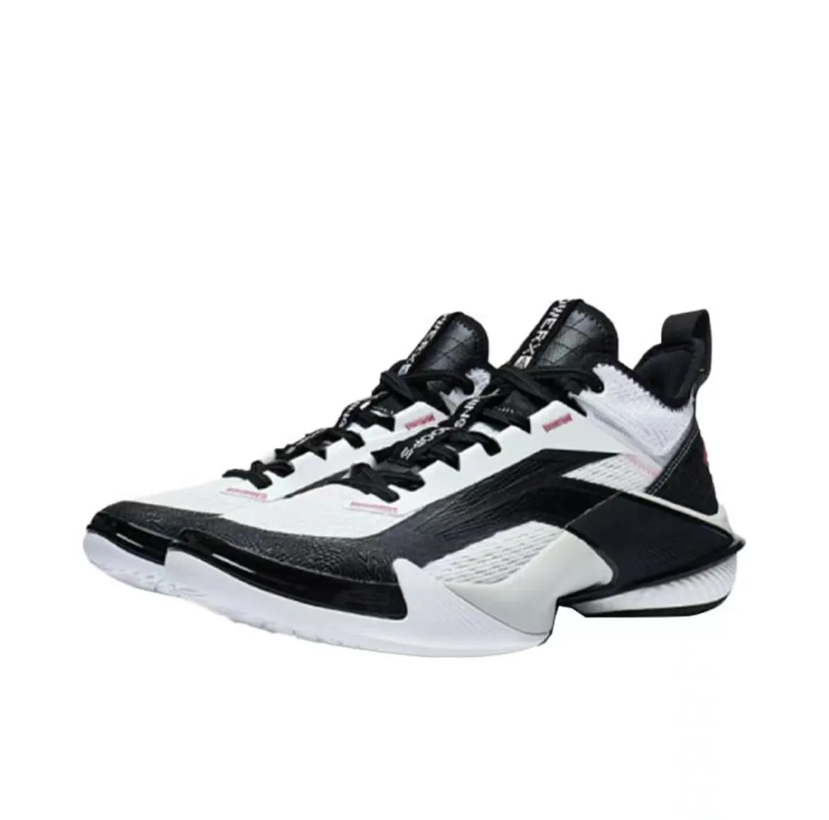 R.J.Hampton x Li-Ning Power 10 - Black/White All Motion Tech Elastic Heel Tab Design