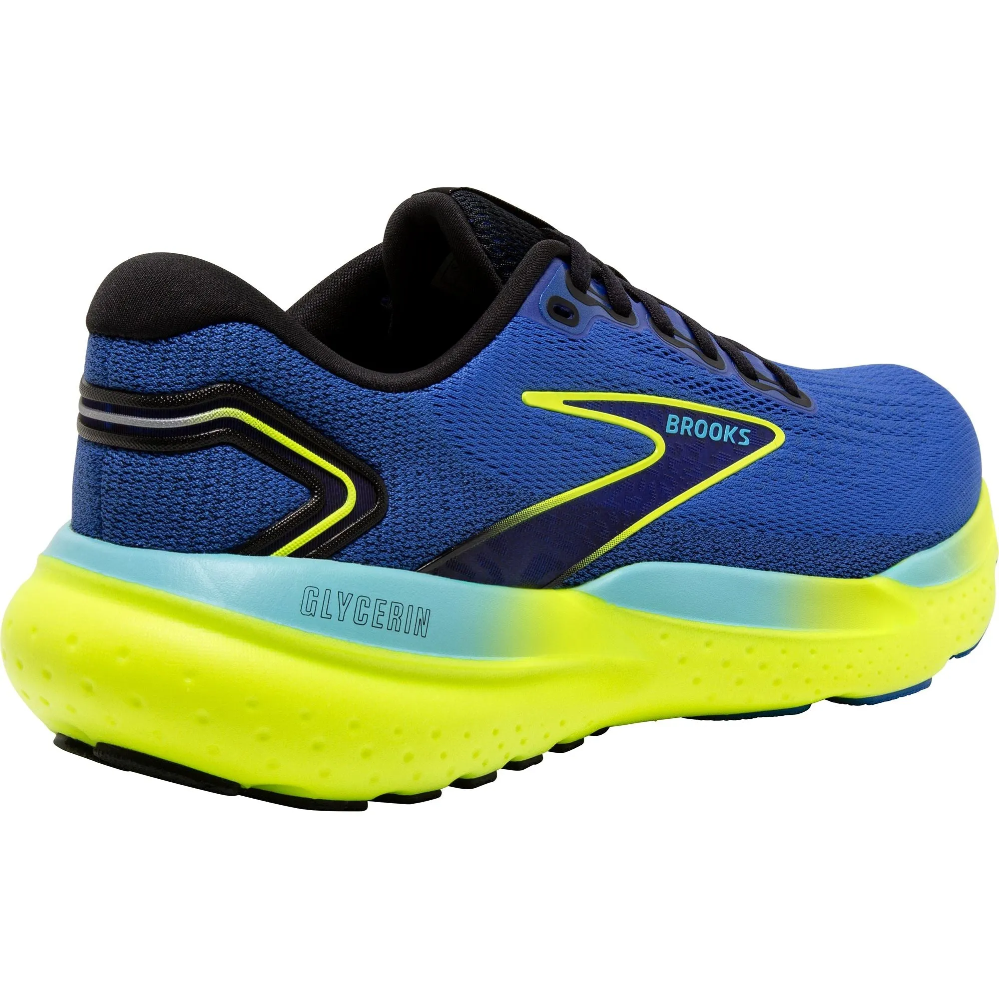 Brooks Glycerin 21 Mens Running Shoes - Blue multi - density midsole running in triathlons shoes