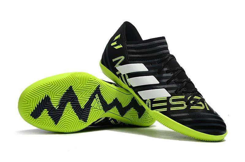 Lateral Flex Match Control New Adidas Nemeziz Series TF Soccer Cleats Shoes Black Green White