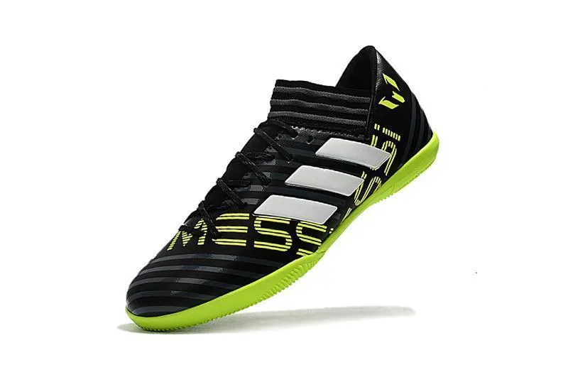 Target Lock Grip Pattern New Adidas Nemeziz Series TF Soccer Cleats Shoes Black Green White
