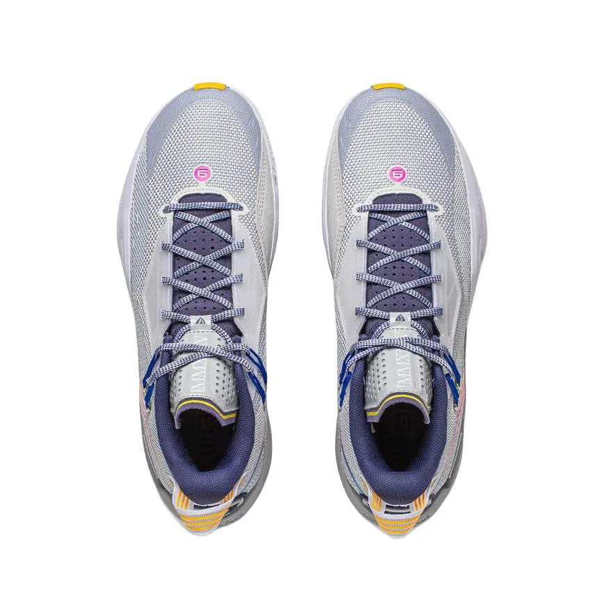 Li-Ning Wade Fission 9 - Grey Boy Cushioned Collar Padding Advanced Traction Pattern
