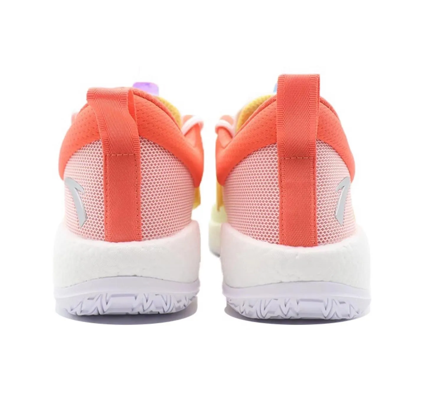 High Performance Flow Air Flow Channels Anta Shock Sweep 4 Wear-resistant Breathable Basketball Shoes - Dawn red