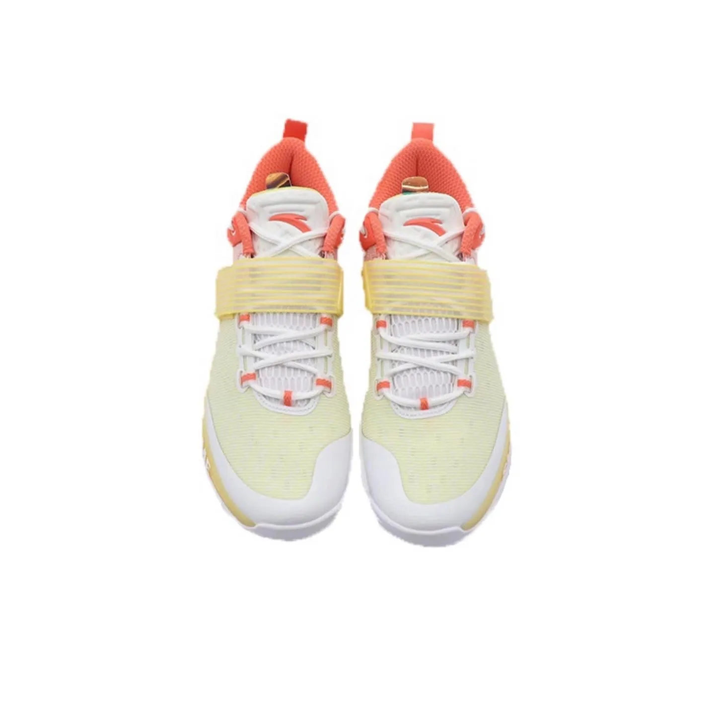 Anta Shock Sweep 4 Wear-resistant Breathable Basketball Shoes - Dawn red Flexible Traction Outsole