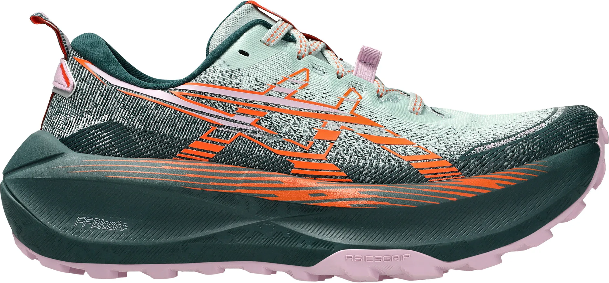 high - intensity running option Asics Trabuco Max 4 Womens Trail Running Shoes - Green