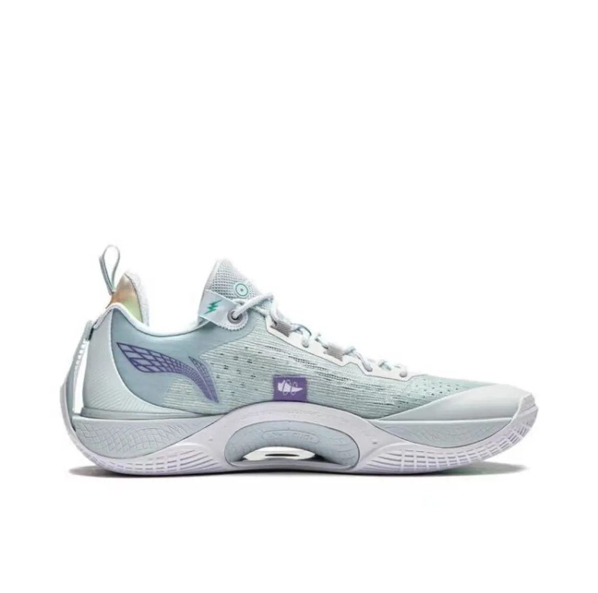 D'Angelo Russell x Li Ning Wade Shadow 5V2 - White/Blue Abrasion Resistant Fabric Sneakers Modern Design