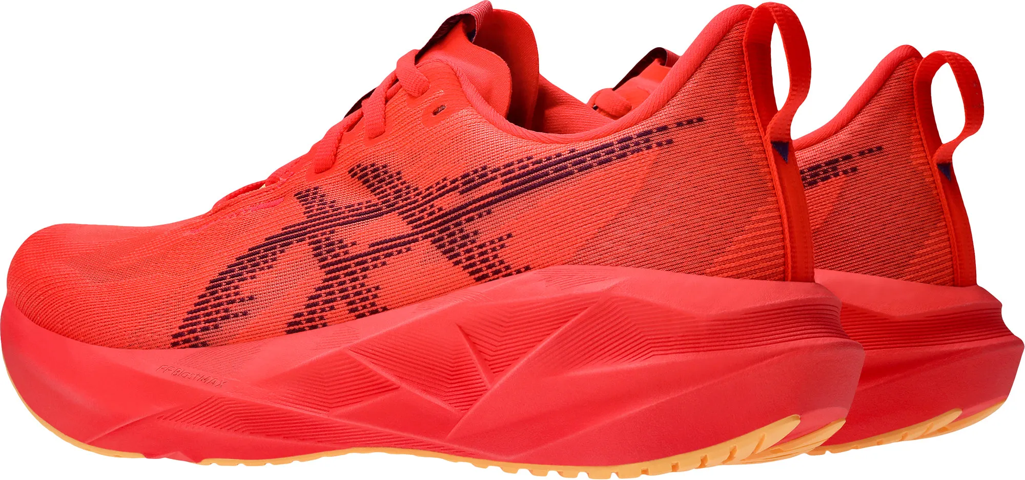Asics NovaBlast 5 Womens Running Shoes - Red retro look racing running footwear